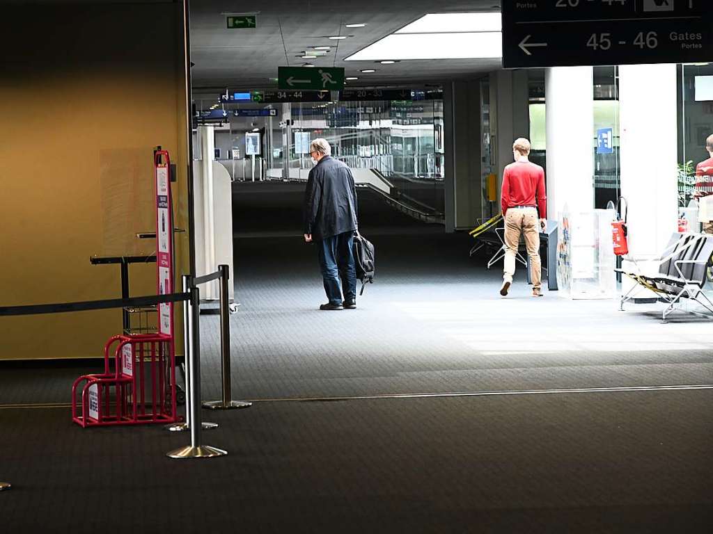 Eindrcke vom fast menschenleeren Euroairport