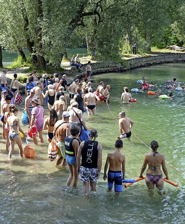 Trotz Corona soll das grenzberschreitende Rheinschwimmen stattfinden.   | Foto: Horatio Gollin