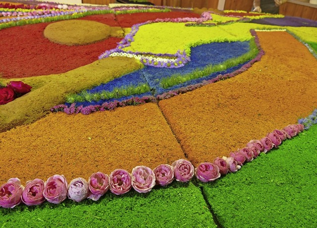 So prchtig waren die Blumenteppiche z...nam  in Inzlingen im vergangenen Jahr.  | Foto: Martina David-Wenk