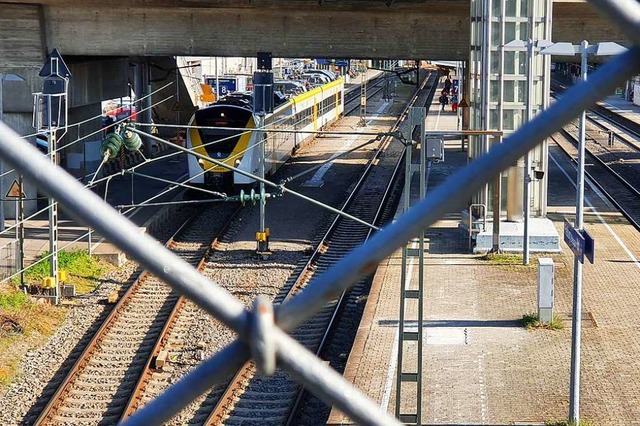 Ein Zug der Breisgau-S-Bahn im Freibur...Breisgau-S-Bahn in den Griff bekommen.  | Foto: Sebastian Wolfrum