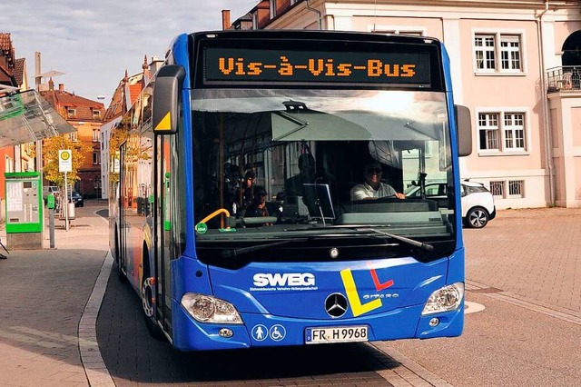 Der Vis--Vis-Bus in Lahr  | Foto: SWEG