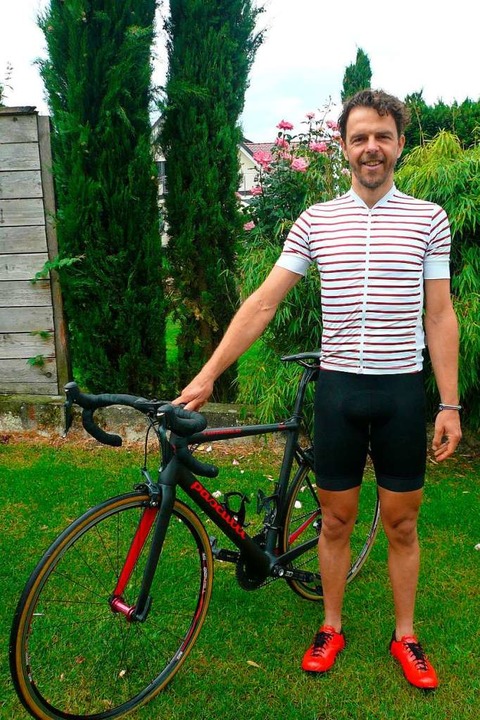 Marc Schfholz mit seinem Rad  | Foto: Nina Herrmann