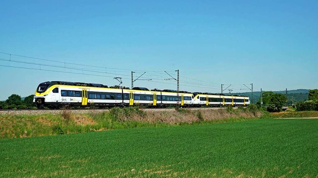 Der neue  Mireo-Zug ist 25 Prozent lei... die bisher blichen Doppelstockwagen.  | Foto: Heinz Gttlich