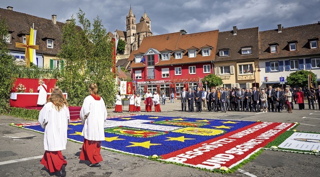 Eine Prozession sowie einen Altar auf ...isacher Stadtpatrozinium nicht geben.   | Foto: Martin Hau