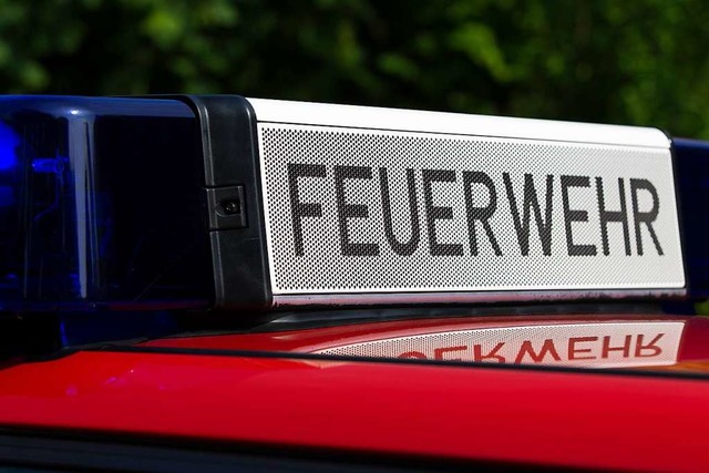 Der Rstzug der Feuerwehr war nach ein...us erfasst und schwer verletzt worden.  | Foto: Daniel Fleig