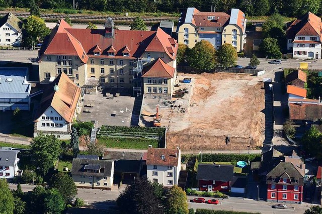 Die Schopfheimer Campus-Baustelle von oben  | Foto: Erich Meyer