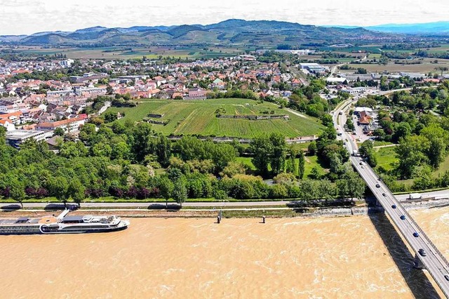 Der Rhein trennt Deutschland und Frankreich bei Breisach.   | Foto: Patrick Kerber