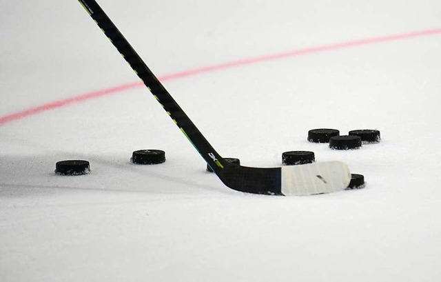 Ein Eishockeytor, Ziel dieser Pucks, wurde in merzhausen entwendet.  | Foto: Patrick Seeger