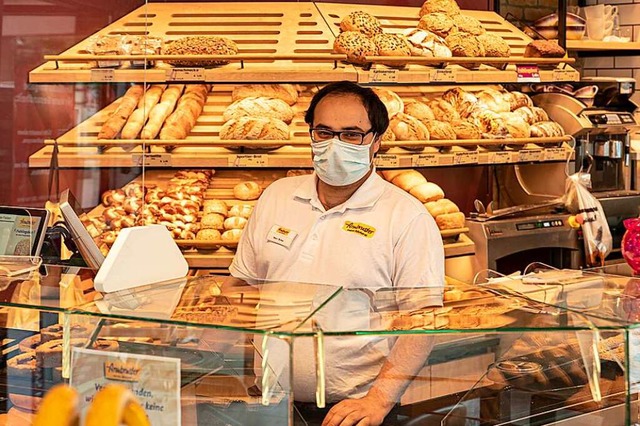 Undeutliche Worte unter der Maske, wom...ise eine Herausforderung. (Symbolbild)  | Foto: Hubert Gemmert