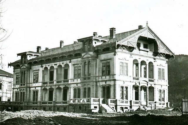 Das gerade fertiggebaute Doppelhaus im...ttlieb Theodor Hase aus dem Jahr 1877.  | Foto: Gottlieb Theodor Hase