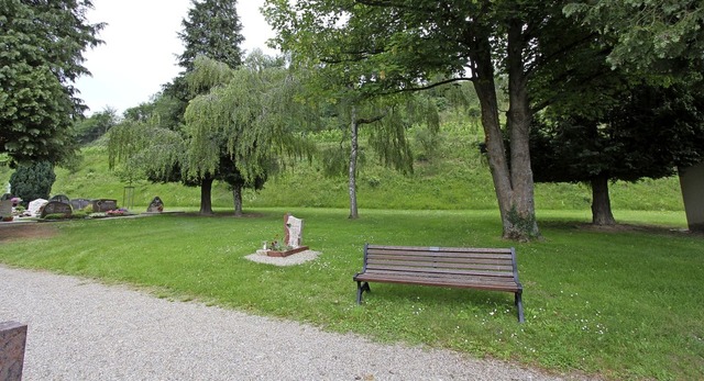 Auf dem Friedhof in Oberrotweil ist  ein grtnergepflegtes Grabfeld geplant.  | Foto: Herbert Trogus