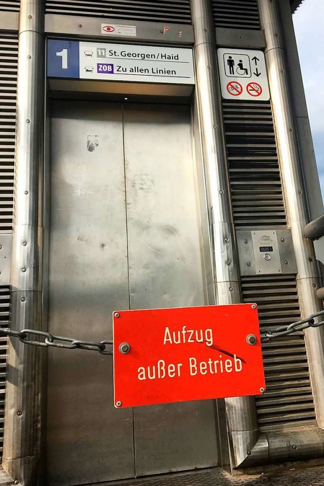 Defekte Aufzge am Freiburger Hauptbahnhof sind keine Seltenheit (Archivbild).  | Foto: Simone Hhl