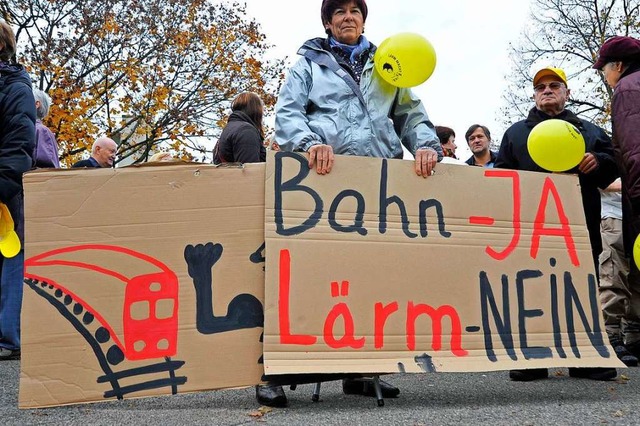 Einmal mehr beschftigte sich der Hoch...Protest in Hochdorf 2010 (Archivbild).  | Foto: Michael Bamberger