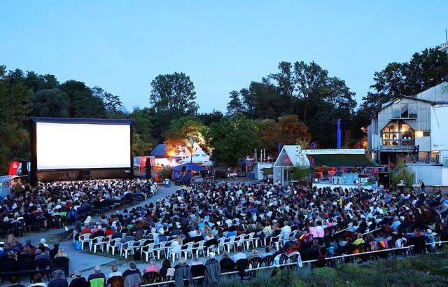Das Kieswerk-Open Air zieht mit Musik ...nur Cineasten in den Dreilndergarten.  | Foto: OLIVER WELTI