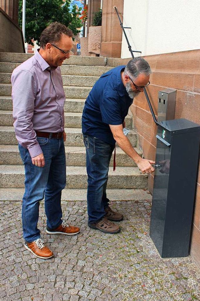 Christoph Croin (links) und Michael Bu...nd keine neuen Bewerbungen mehr drin.   | Foto: Bernd Fackler