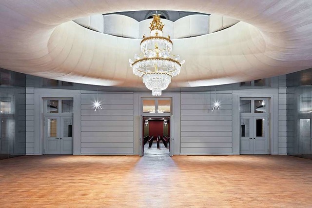 Das Foyer im Erdgeschoss des neuen Stadtcasinos.  | Foto: Stadtcasino Basel | Fotografie: roman weyeneth