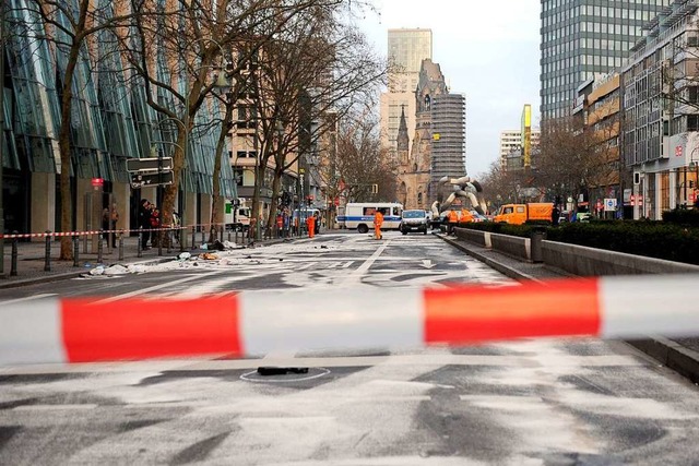 Die Tauentzienstrae in Berlin nach de...ise das Mord-Urteil gegen einen Raser.  | Foto: Britta Pedersen (dpa)