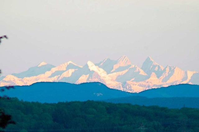 Der Alpenblick aus Hgelberger Perspektive.   | Foto: Ralf Dorweiler