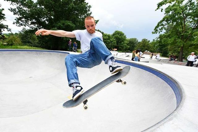 Im Skatepark im Dietenbachpark gibt's jetzt einen Pool wie in Kalifornien