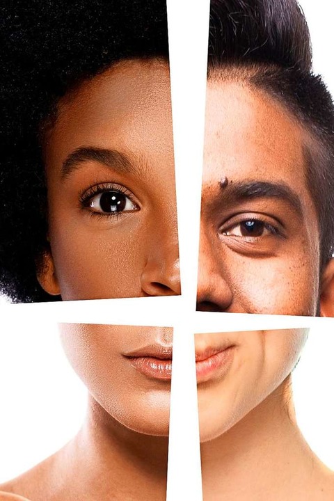 Was sehen wir hier? Menschen aus vier Populationen, wrden Biologen sagen.  | Foto: F8Studio, golubovy, blackday (stock.adobe.com)