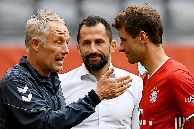 Ob sie nach dem Match in Mnchen die V...amidzic und Ex-Nationalspieler Mller.  | Foto: SVEN HOPPE (AFP)