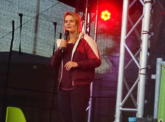 Hazel Brugger in Rheinfelden  | Foto: Roswitha Frey