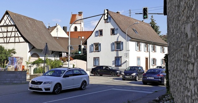 Der Verkehr ist in Eimeldingen ein groes  Problem, ein  Konzept soll helfen.  | Foto: Victoria Langelott