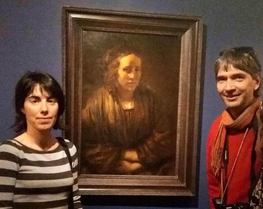 Carmen Pérez Torrecillas und ihr Mann ...aben das Museum nicht zur Eile bewegt.  | Foto: Privat