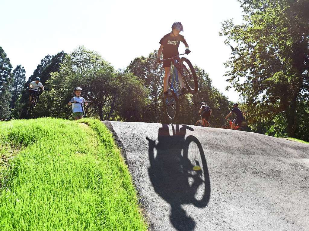 Freiburgs Pumptrack-Anlage befindet sich zwischen Isfahan-Allee und Alban Stolz-Stae in Zhringen.