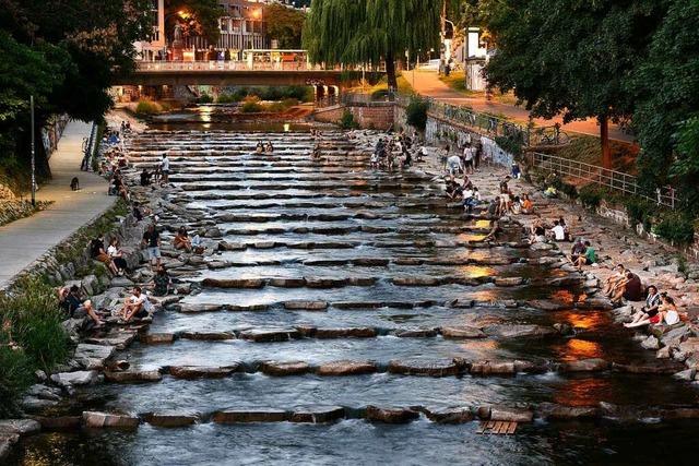 Freiburgs Hotspots werden an heien Tagen und abends wieder voller