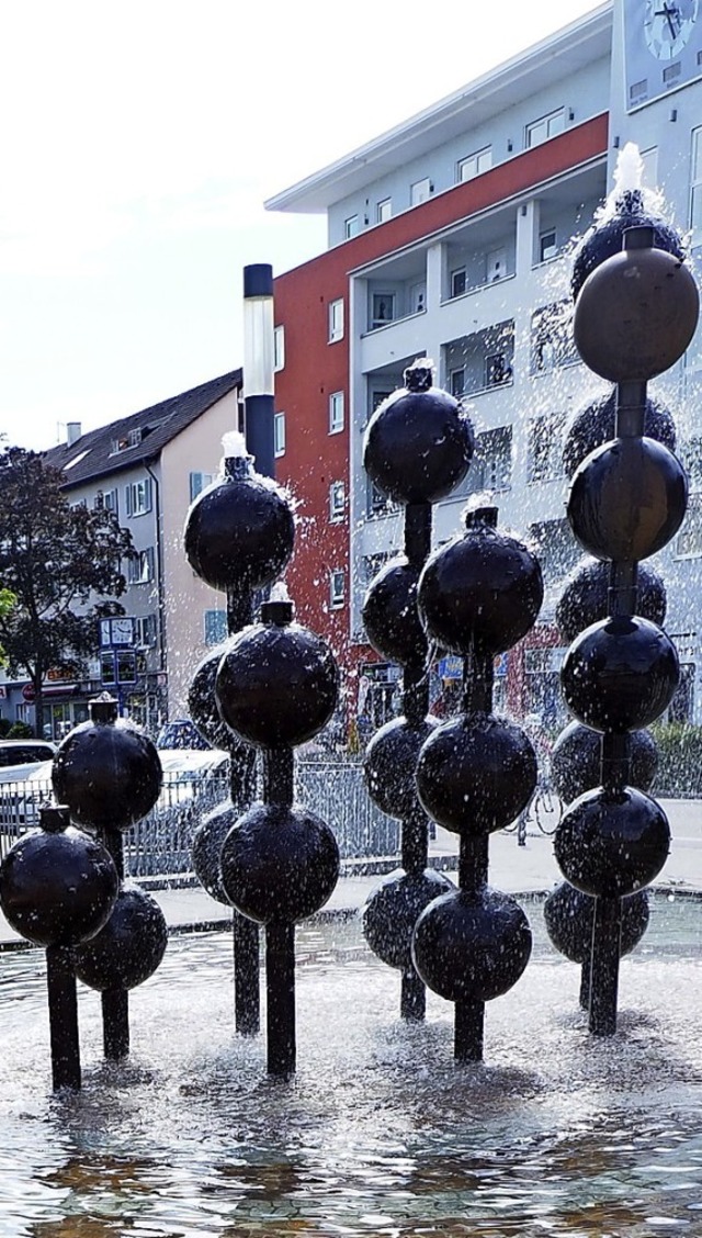 Bollenbrunnen am Berliner Platz.  | Foto: Herbert Frey