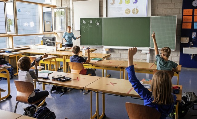 Bald sind auch die freien Pltze wiede...ag ffnen die Grundschulen  komplett.   | Foto: Philipp von Ditfurth (dpa)