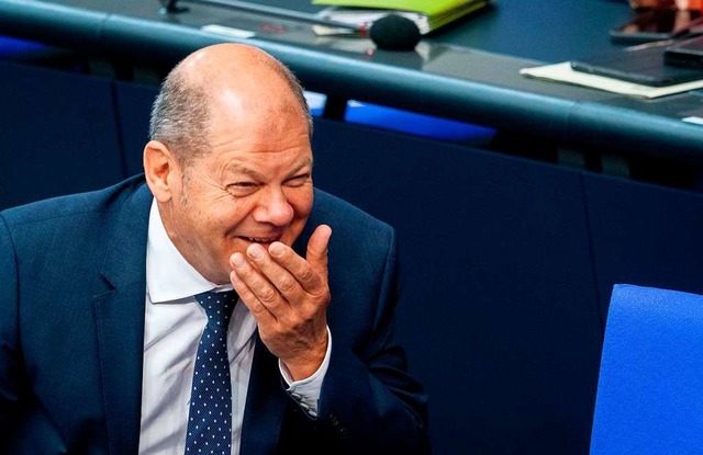 Vizekanzler Olaf Scholz.  | Foto: Kay Nietfeld