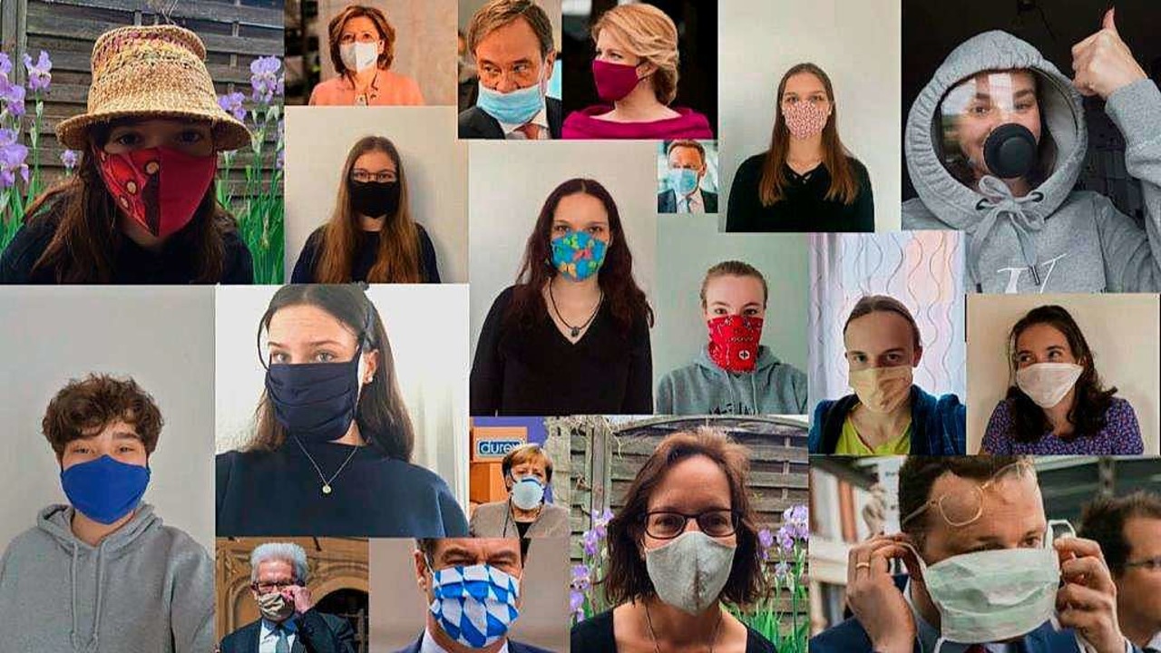 Maske ber Maske: Alle befolgen das Vermummungsgebot.  | Foto: Kreisgymnasium