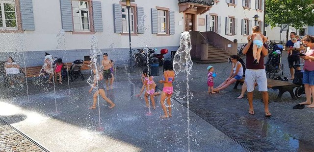 Wasserspiel in Emmendingen.  | Foto: Gerhard Walser