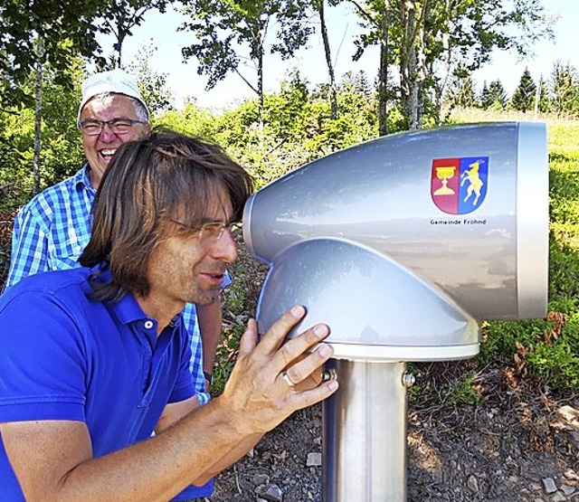 Ein Fernrohr fr Durchblicker: Das Viscope bietet zustzliche Infos.  | Foto: Tanja Steinebrunner