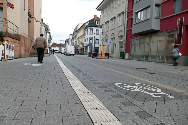 Die nrdliche Basler Strae in Lrrach  | Foto: Peter Gerigk