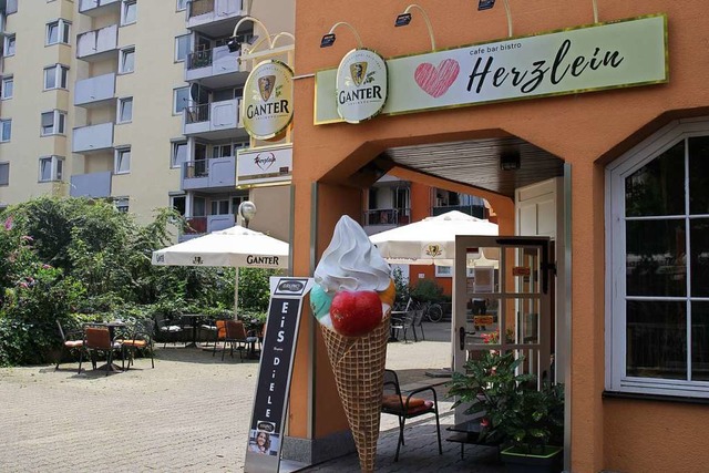 Das Caf Herzlein in der Merzhauser Strae  | Foto: Angelina Klee