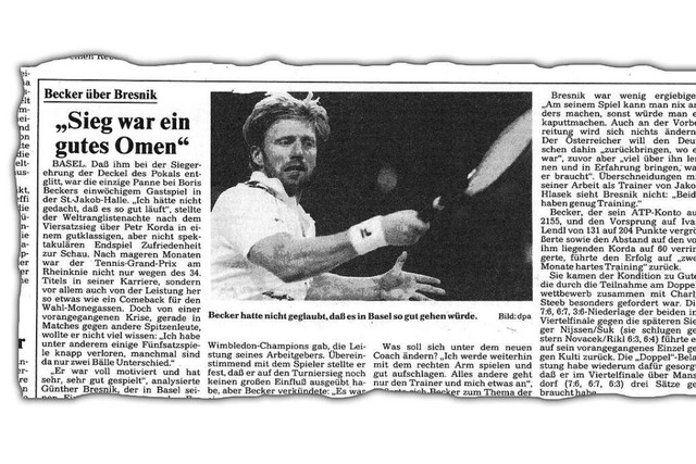 &#8222;Eine vllig verrckte Geschicht...Badische Zeitung vom 5. Oktober 1992.   | Foto: bz