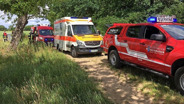 Wasserrettungseinsatz am Sonntag am Baggersee Birkenwald  | Foto: Feuerwehr Rheinhausen