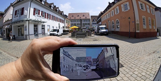 Damals und heute: Historische Aufnahme...n sich spannende Vergleiche anstellen.  | Foto: Volker Mnch