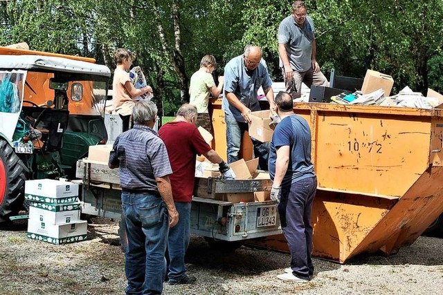 Es war die erste Altpapier-Sammlung in diesem Jahr.  | Foto: Wolfgang Beck