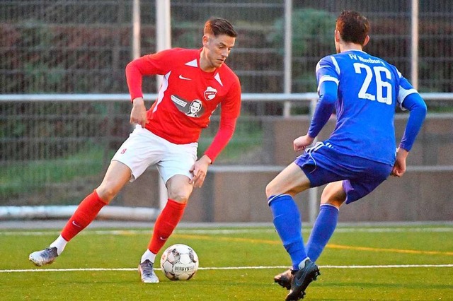 SC-Spielertrainer Fabian Spiegler (links).  | Foto: Achim Keller