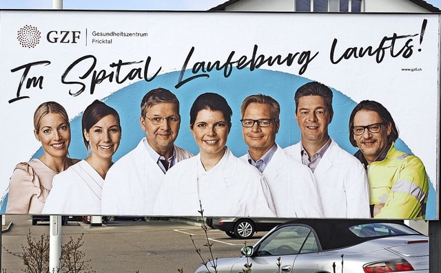 Auf Plakatwnden warb das Gesundheitsz...tiven Jahresabschluss&#8220; 2019 bei.  | Foto: Thomas Wehrli