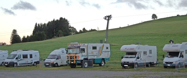 10 Euro am Tag inklusive Kurtaxe koste...lstellplatz am Spitzenberg in Bernau.   | Foto: Claudia Renk