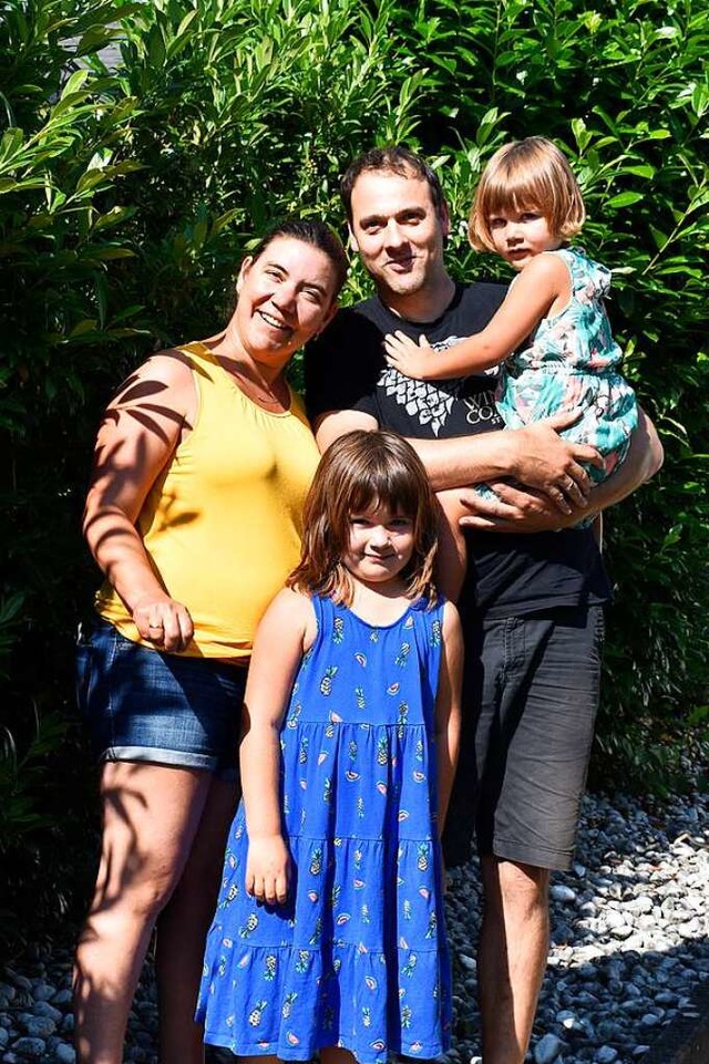 Familie Werbing: Franziska, Sebastian, Viktoria und Olivia  | Foto: Leony Stabla