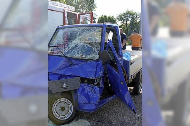 Mit Dreiradmobil gegen Steine