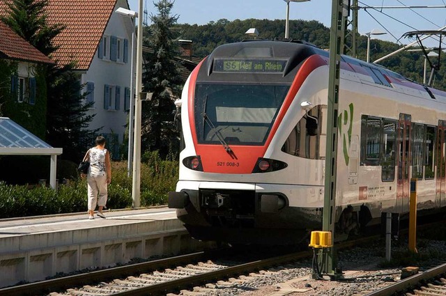 Steinen beteiligt sich an den Kosten des Bahnausbaus im Wiesental.  | Foto: Robert Bergmann