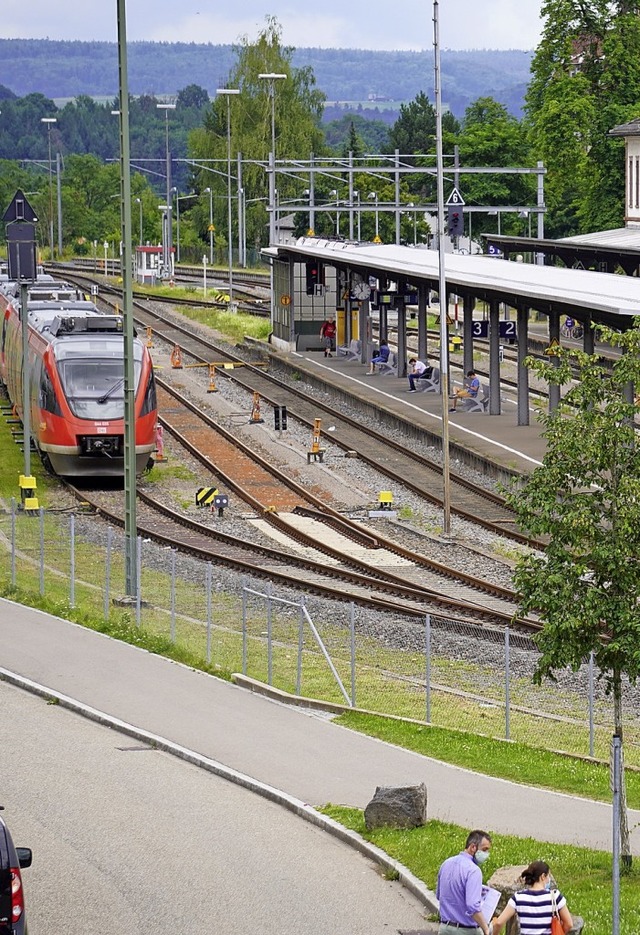 Der Bahnhof Waldshut wird im Zuge der Elektrifizierung  umgebaut.  | Foto:  Gerard, Roland