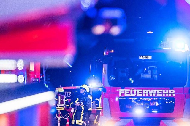 Groeinsatz der Feuerwehr in Triberg (Symbolbild).  | Foto: Boris Roessler (dpa)